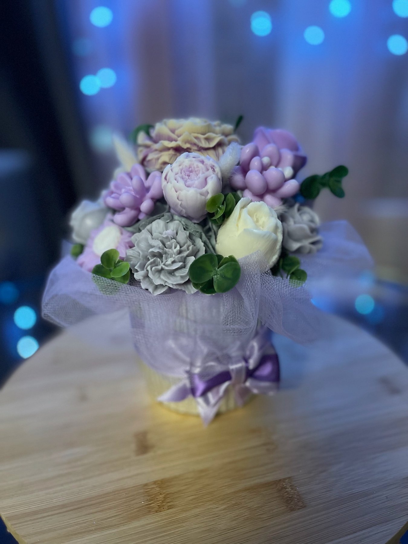 buket od voska elegant lila